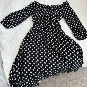 Maeve Black and White Casual Dress